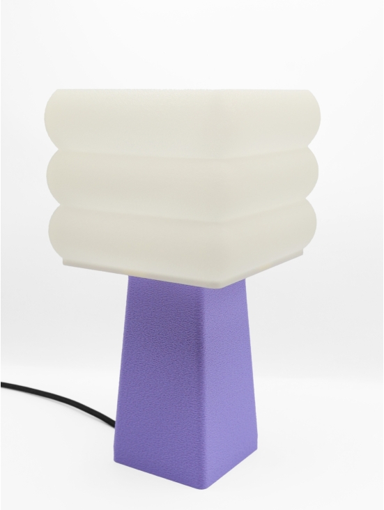 Isabelle – Lampe à poser Pastel | Abat-jour coquilles Saint-Jacques