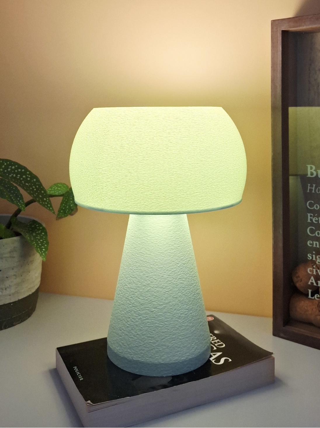 Agnès Pastel – Lampe à poser design champignon, taille Essentiel