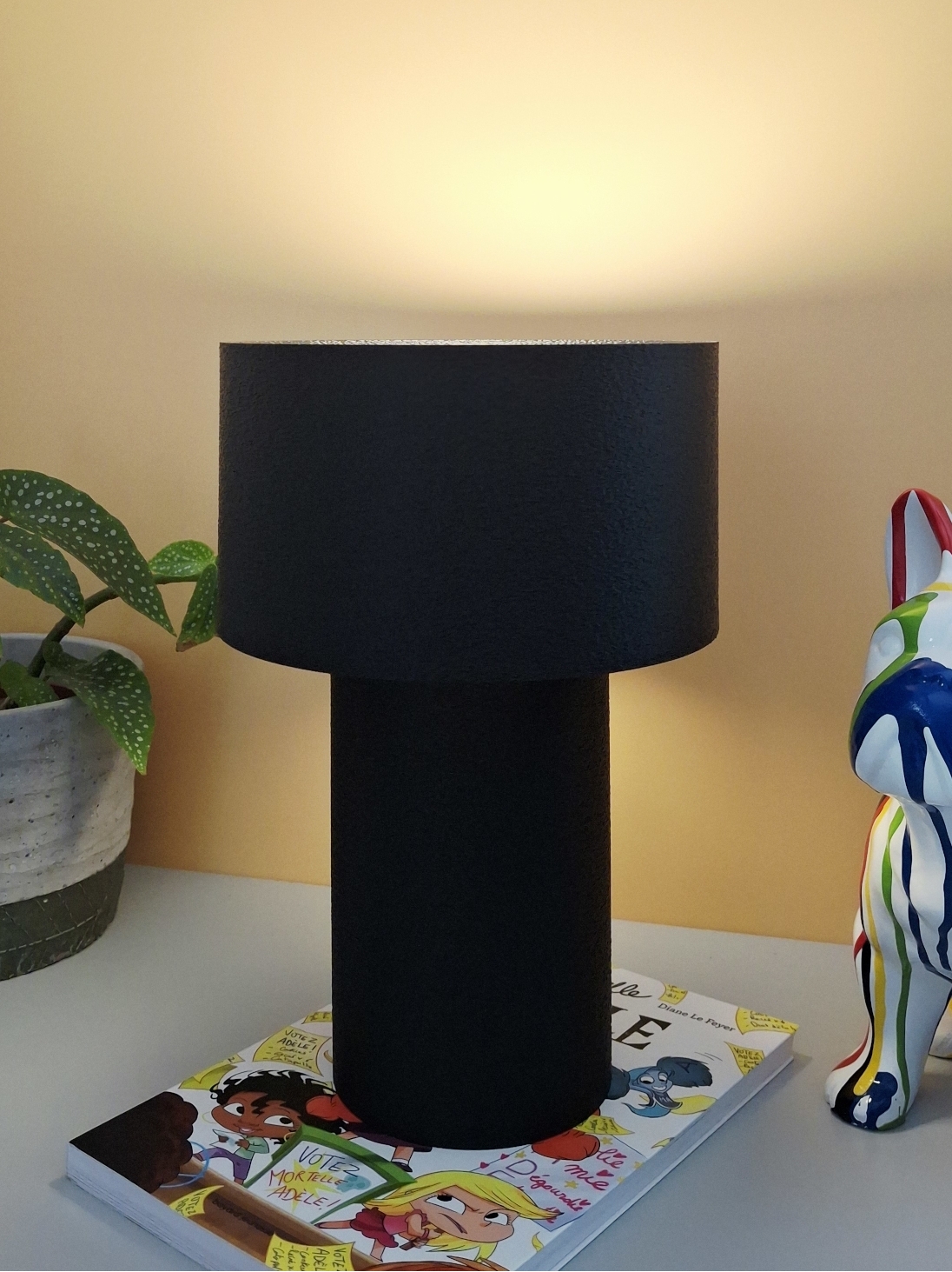 Lampe à poser Daphné Pop – Cylindre lumineux pour atmosphère cosy