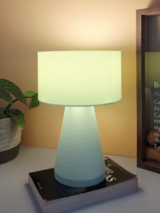 Albane Pastel – Lampe à poser design cylindrique, taille Essentiel