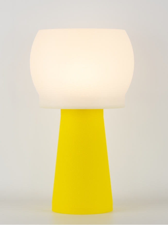 Adèle Pop Essentiel – Lampe à poser design carrée vrillée : couleurs Pop