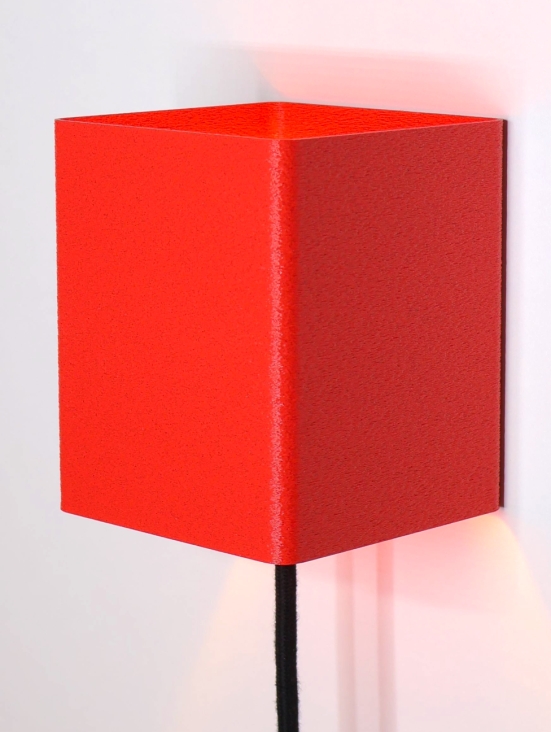 Applique murale design Édith – Finition granit – Fabrication 3D en France