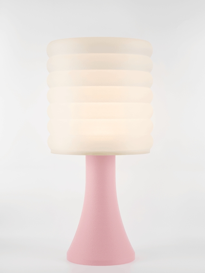 Micheline – Lampe pastel rose, extra large