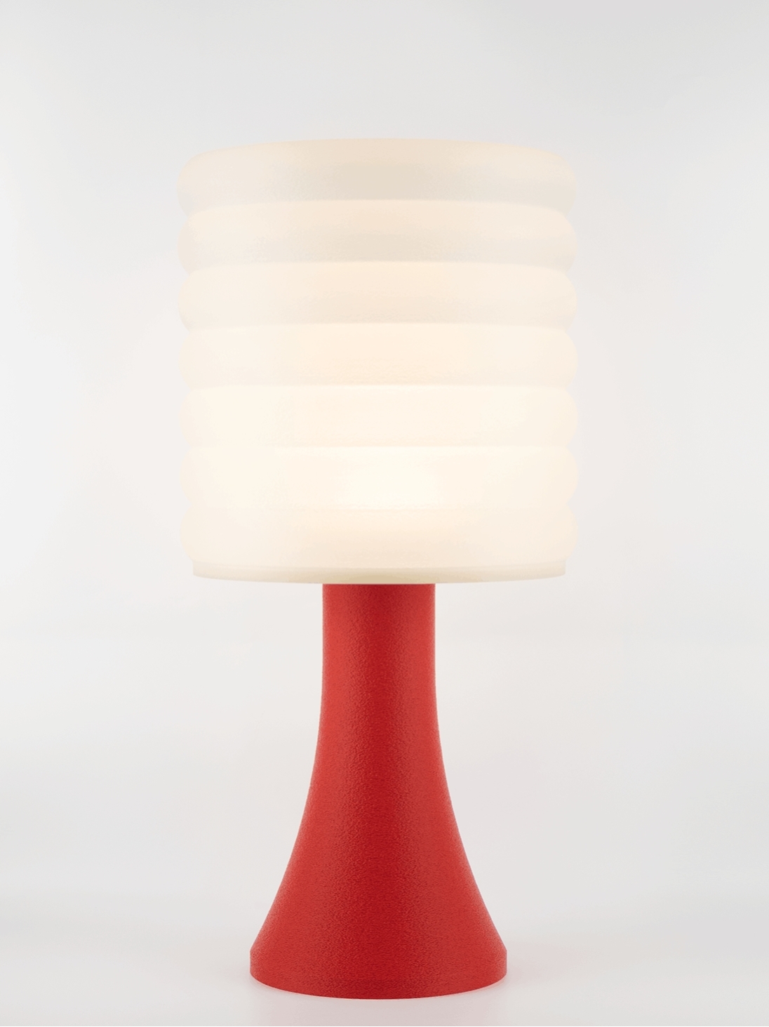 Micheline – Lampe granit rouge, extra large