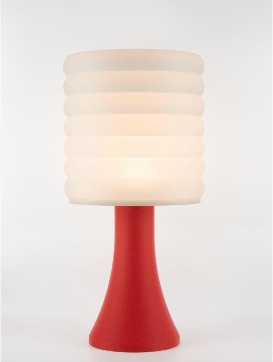 Micheline – Lampe granit rouge, extra large
