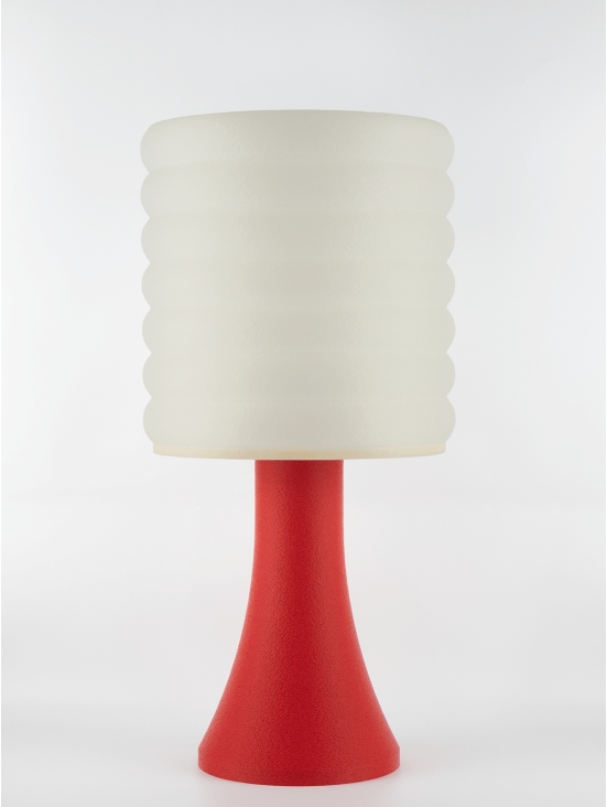 Micheline – Lampe granit rouge, extra large