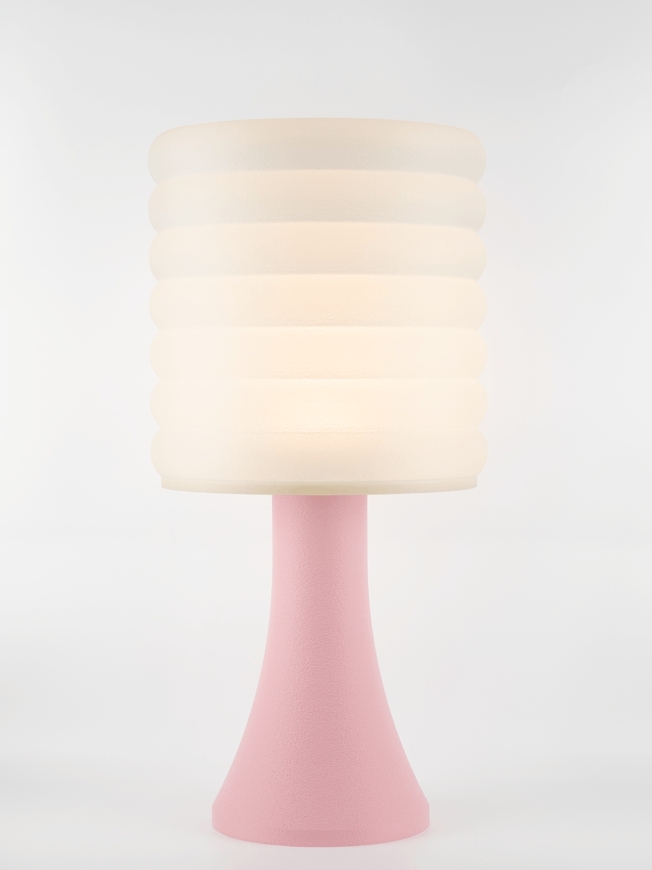 Micheline – Lampe pastel rose, extra large
