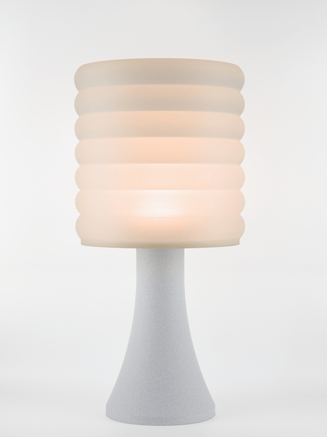 Micheline – Lampe granit grise, extra large