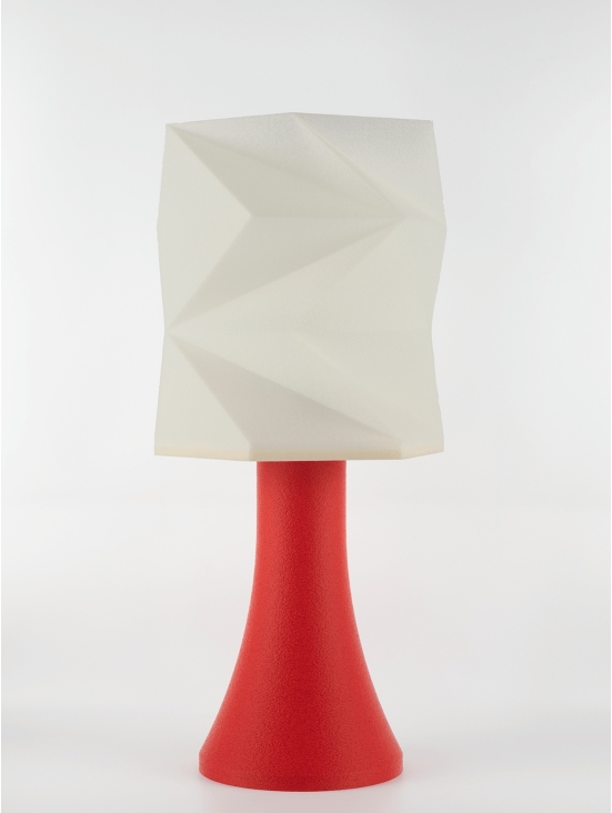 Simone – Lampe granit rouge, extra large