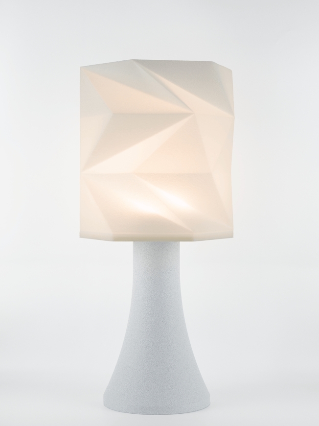 Simone – Lampe granit grise, extra large