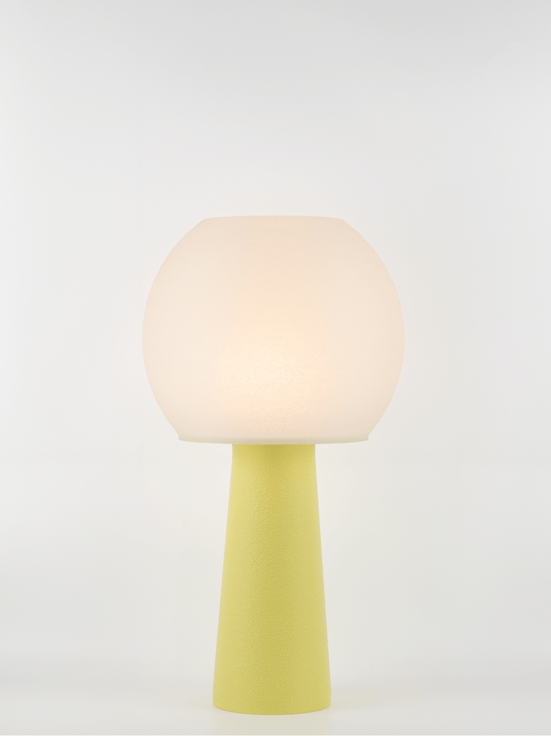 Clarisse – Lampe à poser pastel jaune, large