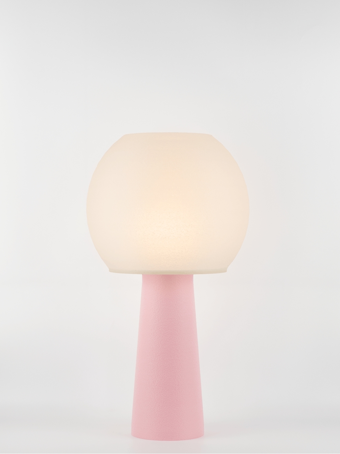 Clarisse – Lampe pastel rose, large