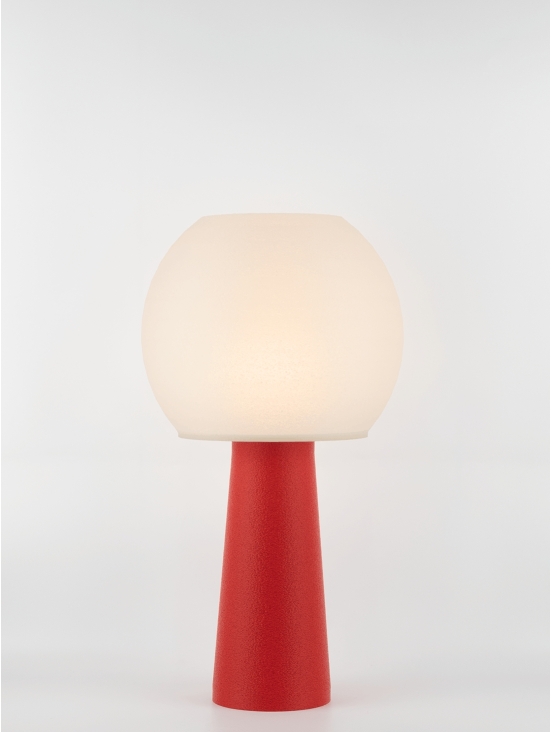 Clarisse – Lampe granit rouge, large