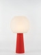 Clarisse – Lampe à poser pop rouge, large