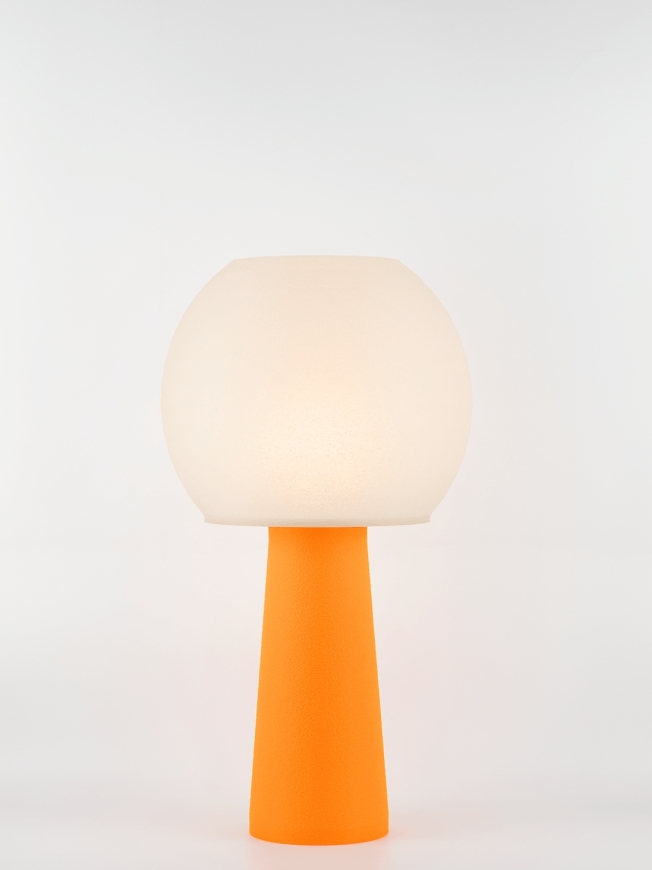 Clarisse – Lampe à poser pop orange, large
