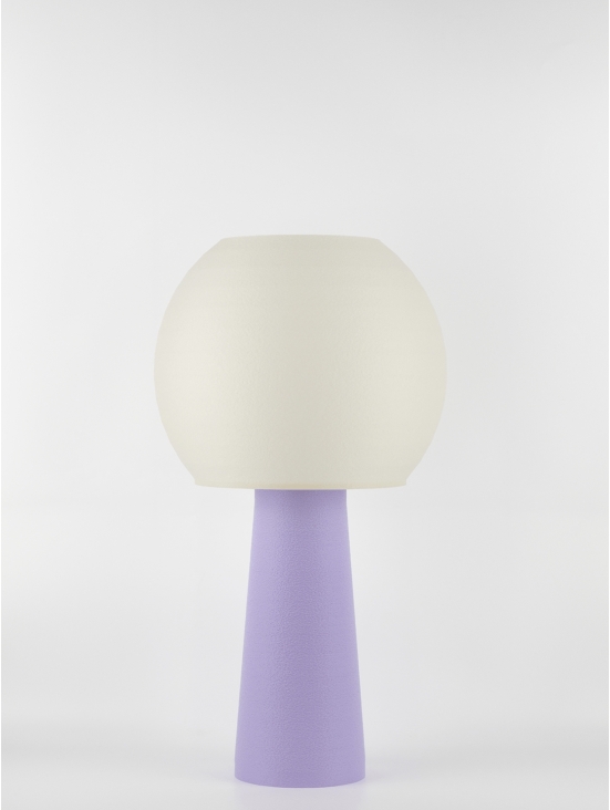 Clarisse – Lampe pastel lilas, large