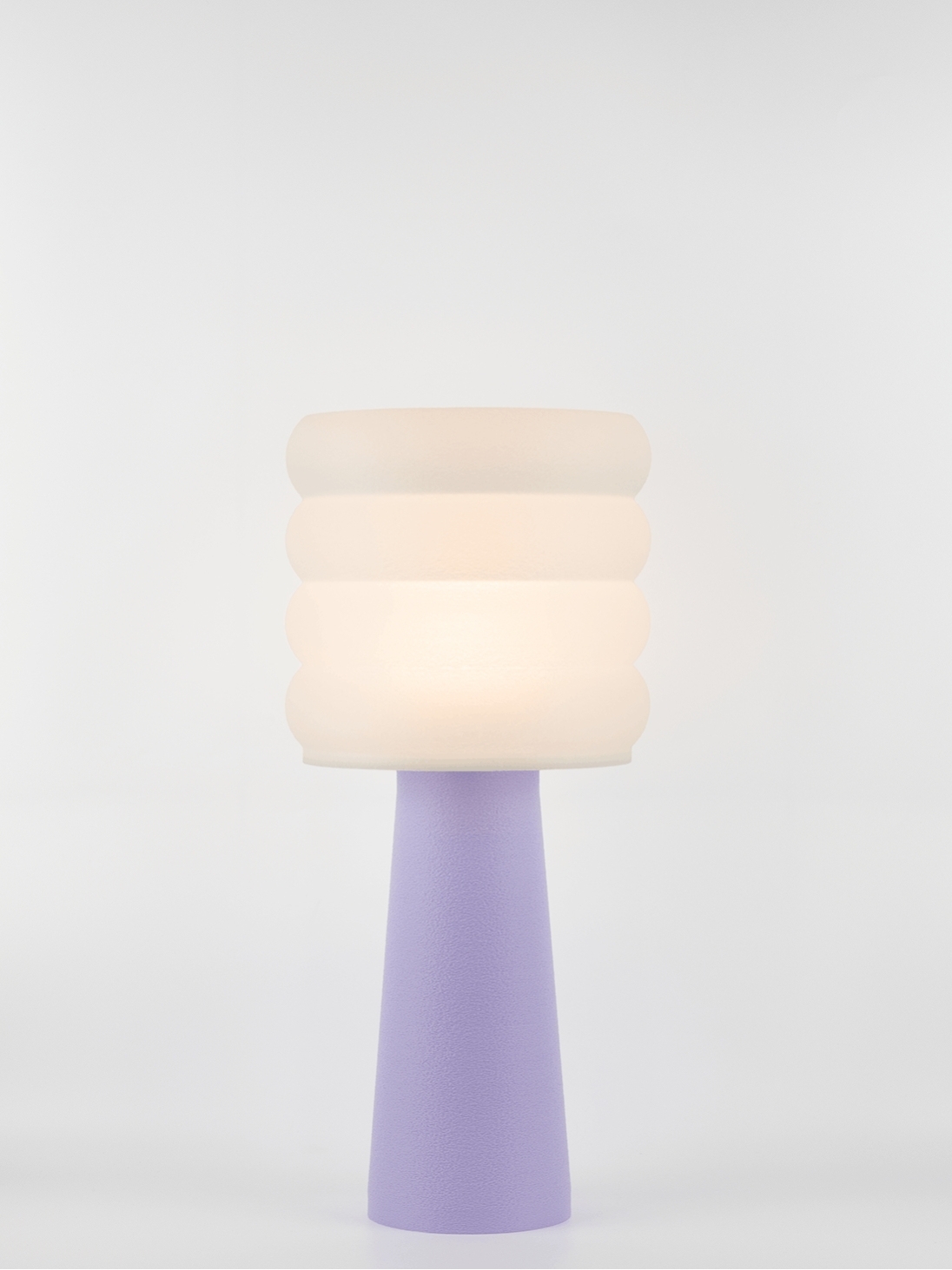 Coralie – Lampe à poser pastel lilas, large