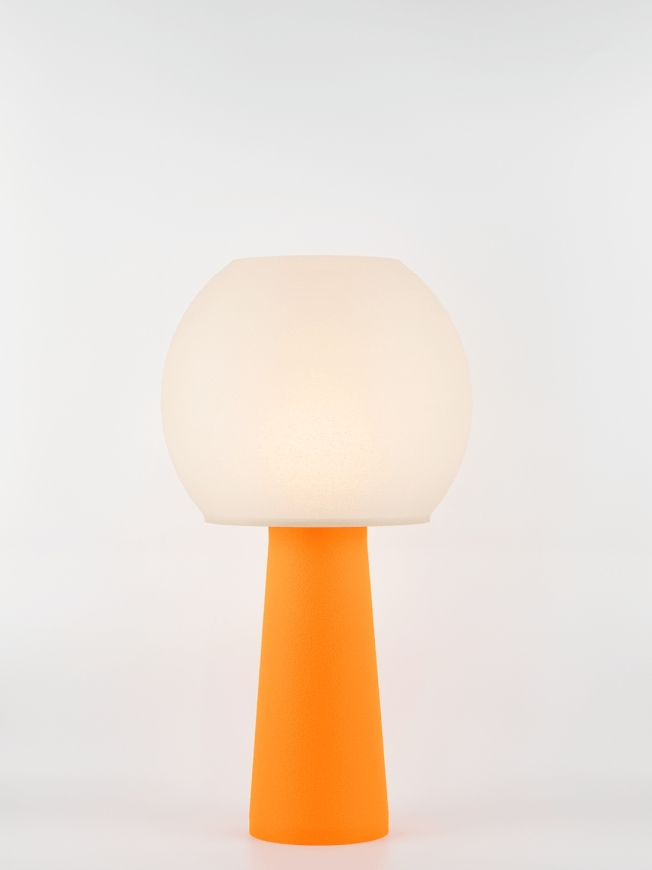 Clarisse – Lampe à poser pop orange, large
