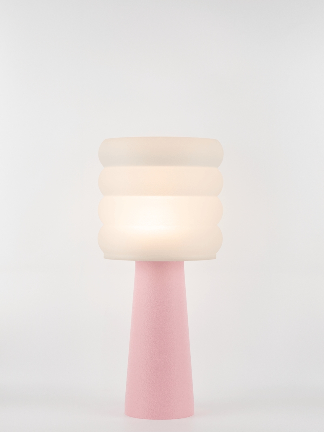 Coralie – Lampe à poser pastel rose, large