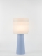 Coralie – Lampe à poser pastel bleu, large