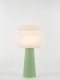 Coralie – Lampe à poser pastel verte, large