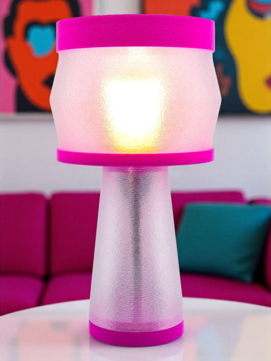 Aurélie – Lampe à poser design, Couleurs POP, Équilibre – Luminaire haut de gamme en impression 3D