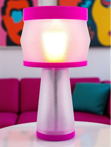 Aurélie – Lampe à poser design, Couleurs POP, Équilibre – Luminaire haut de gamme en impression 3D