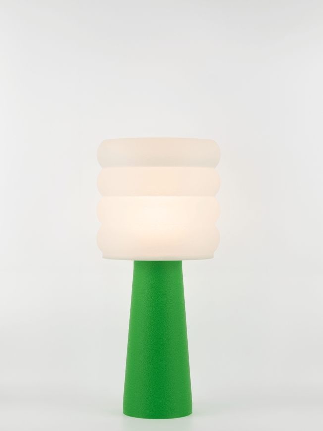 Coralie – Lampe à poser pop verte, large