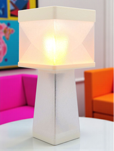 Isabelle – Lampe à poser design, Couleurs POP, Équilibre – Luminaire haut de gamme en impression 3D