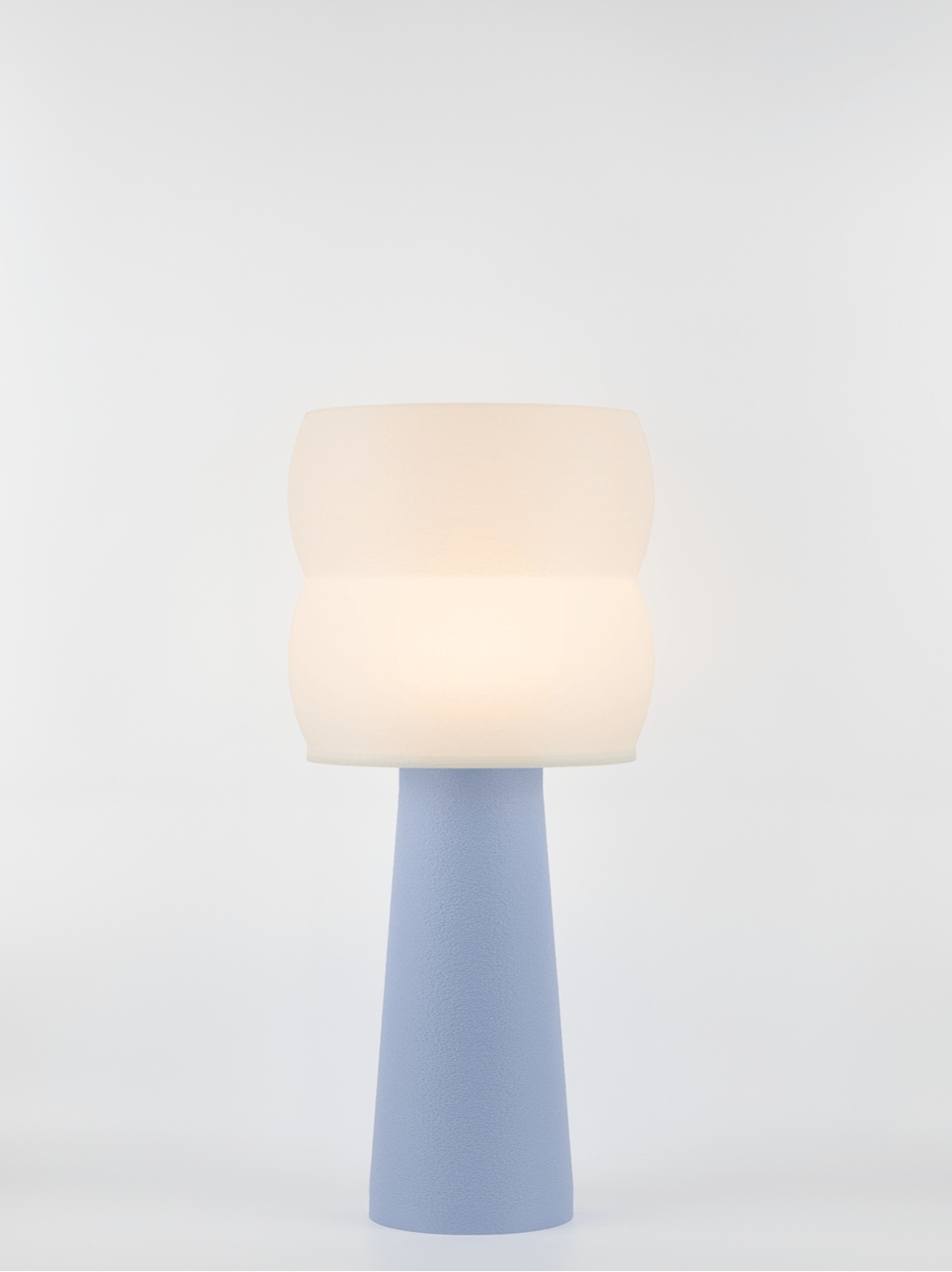 Stella – Lampe à poser pastel bleu, large