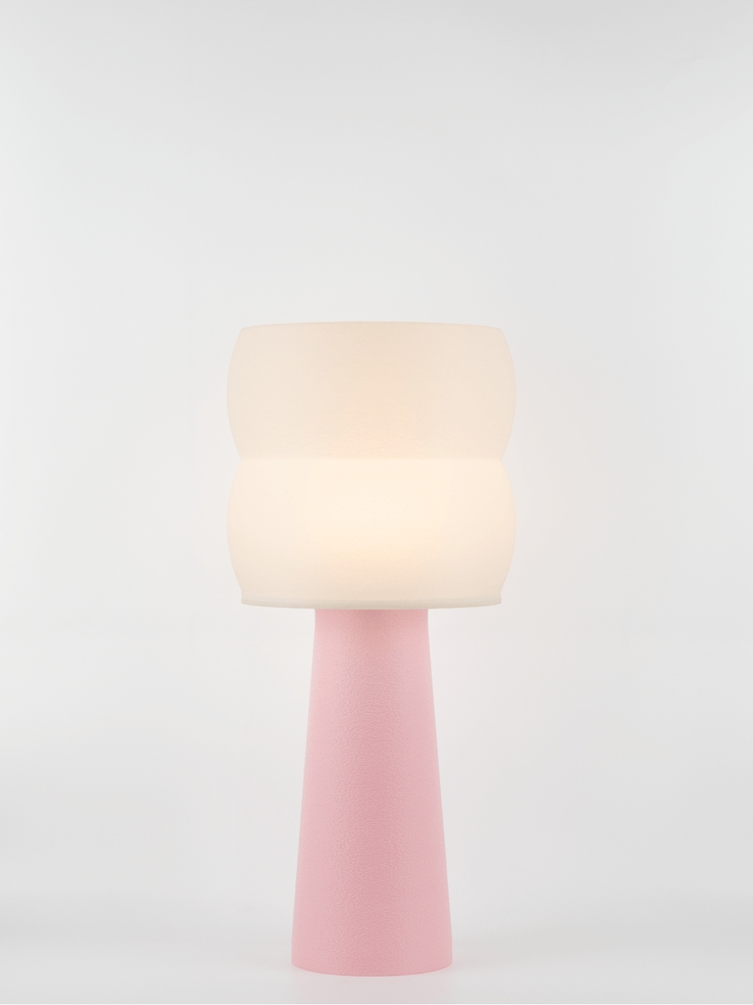 Stella – Lampe à poser pastel rose, large