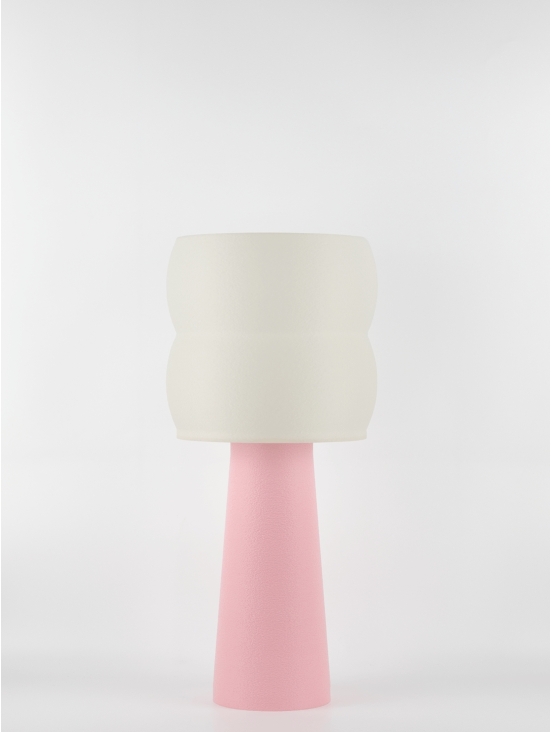 Stella – Lampe à poser pastel rose, large