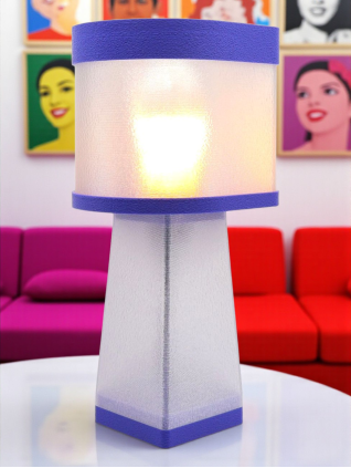 Lampe à poser design, Couleurs POP, Équilibre – Luminaire haut de gamme en impression 3D