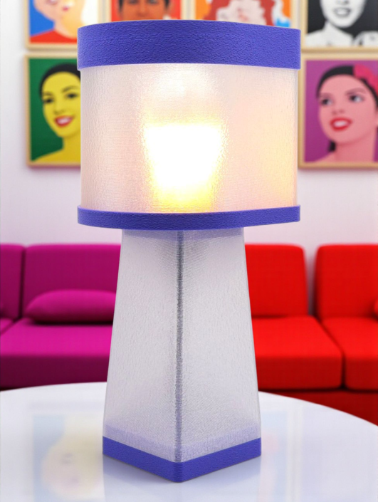 Lampe à poser design, Couleurs POP, Équilibre – Luminaire haut de gamme en impression 3D