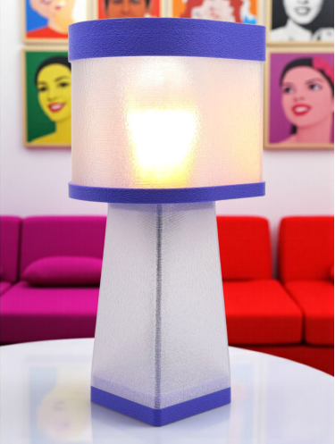 Lampe à poser design, Couleurs POP, Équilibre – Luminaire haut de gamme en impression 3D