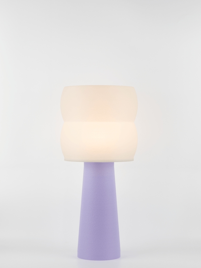 Stella – Lampe à poser pastel lilas, large