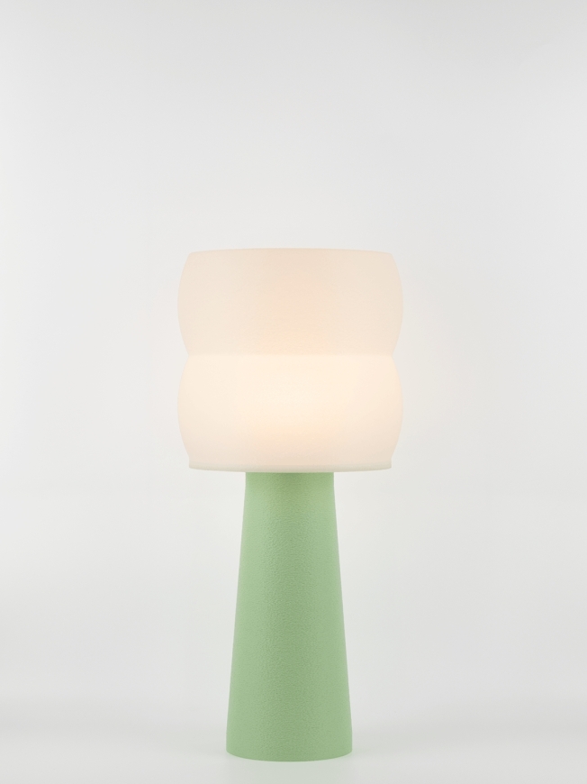 Stella – Lampe à poser pastel verte, large