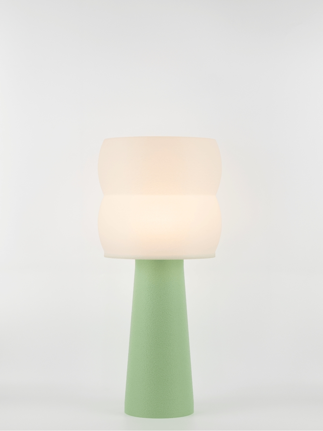Stella – Lampe à poser pastel verte, large
