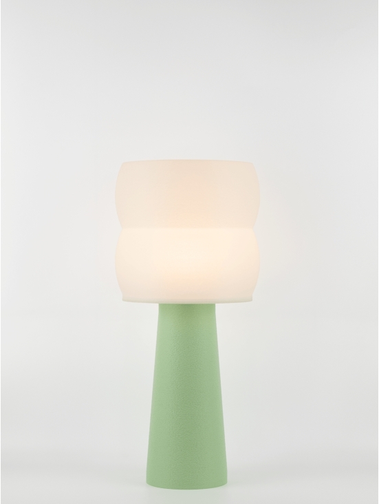Stella – Lampe à poser pastel verte, large