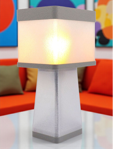 Gabrielle – Lampe à poser design, Couleurs POP, Équilibre – Luminaire haut de gamme en impression 3D