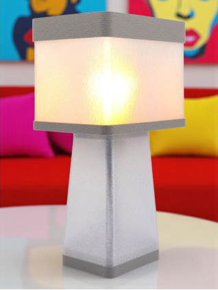 Gabrielle – Lampe à poser design, Couleurs POP, Équilibre – Luminaire haut de gamme en impression 3D
