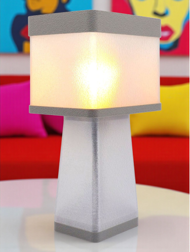 Gabrielle – Lampe à poser design, Couleurs POP, Équilibre – Luminaire haut de gamme en impression 3D