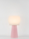 Clemence – Lampe à poser pastel rose, médium