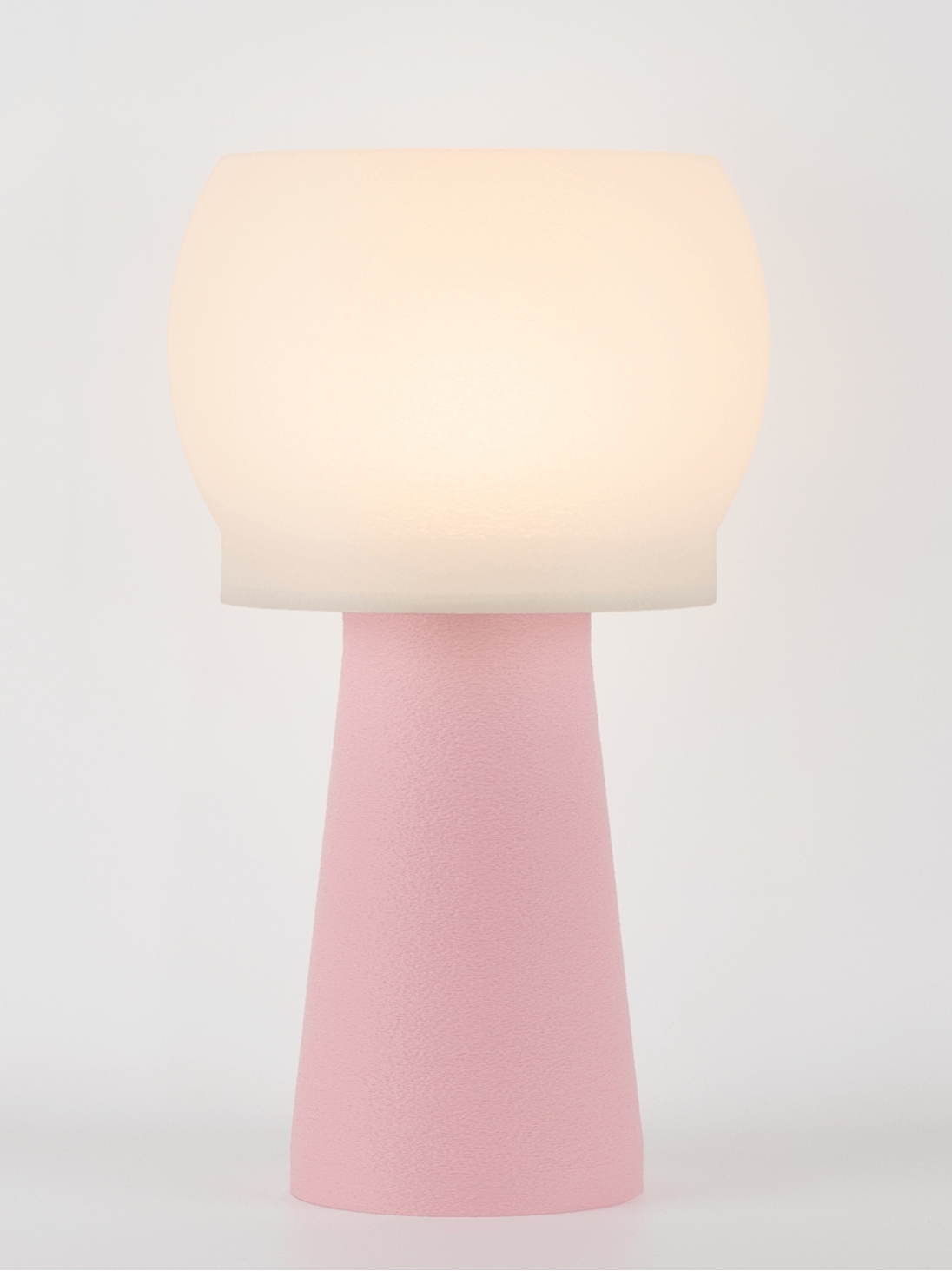 Clemence – Lampe à poser pastel rose, médium