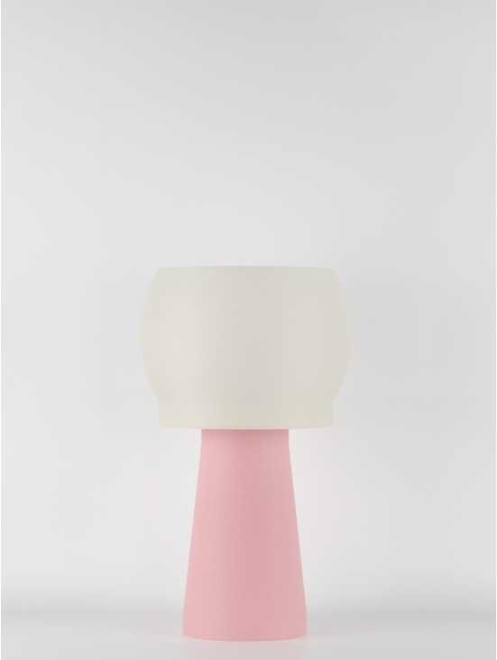 Clemence – Lampe à poser pastel rose, médium