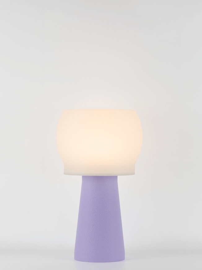 Clemence – Lampe à poser pastel lilas, médium