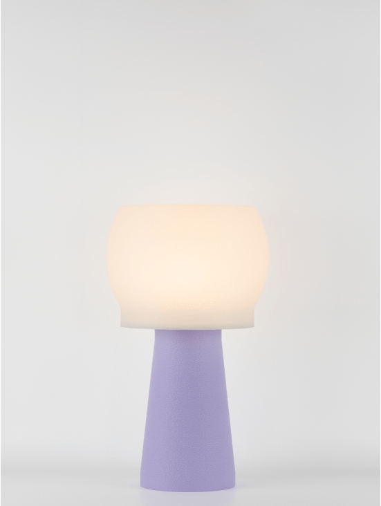 Clemence – Lampe à poser pastel lilas, médium