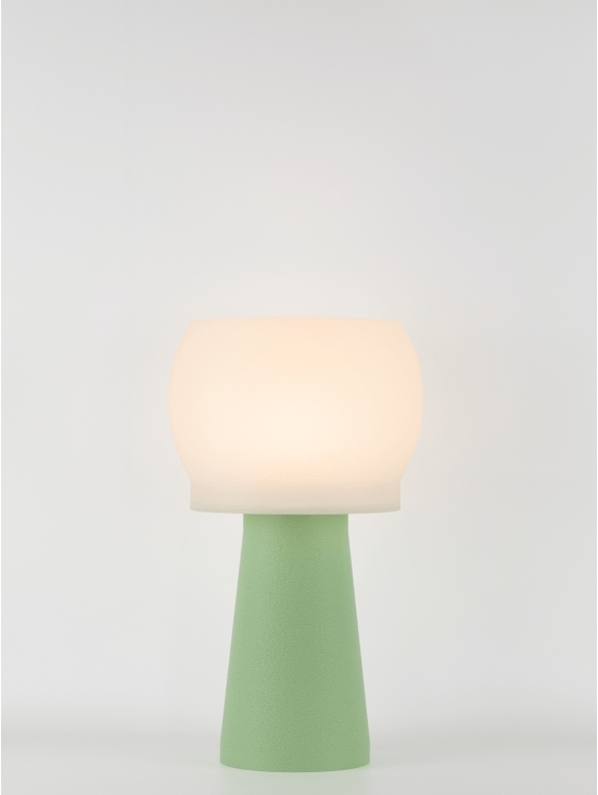 Clemence – Lampe à poser pastel verte, médium