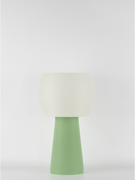 Clemence – Lampe à poser pastel verte, médium