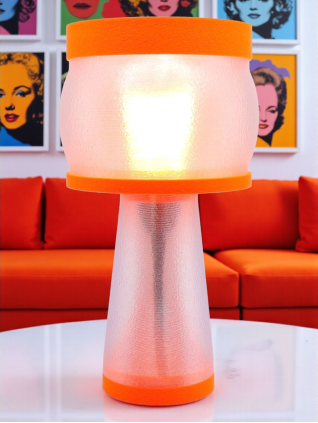 Clémence – Lampe à poser design, Couleurs POP, Équilibre – Luminaire haut de gamme en impression 3D